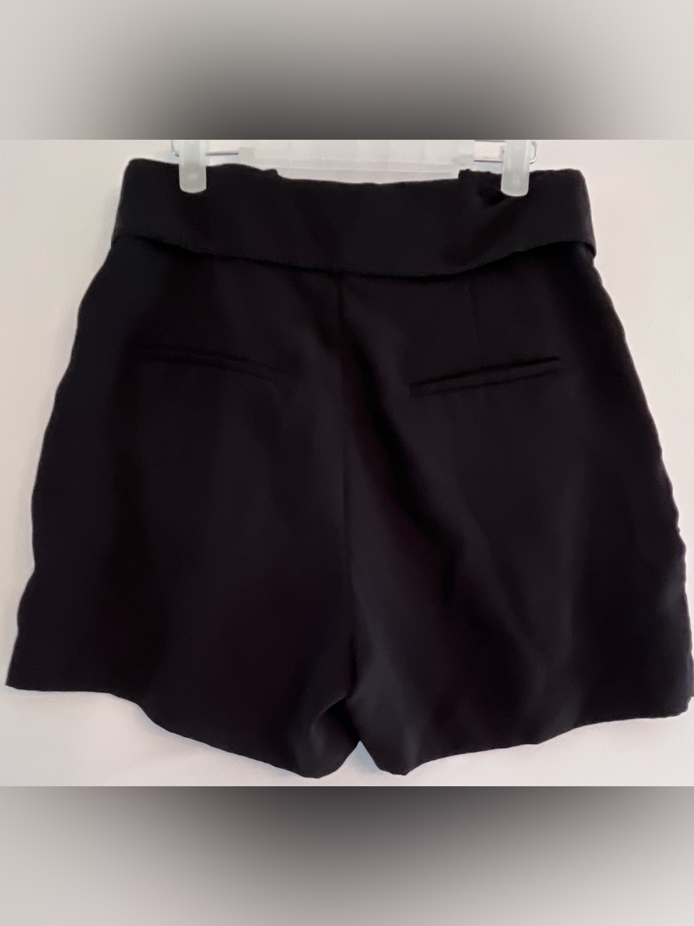 H&M Black High Waisted Paperbag Shorts with Tie Belt Size 12 / Large